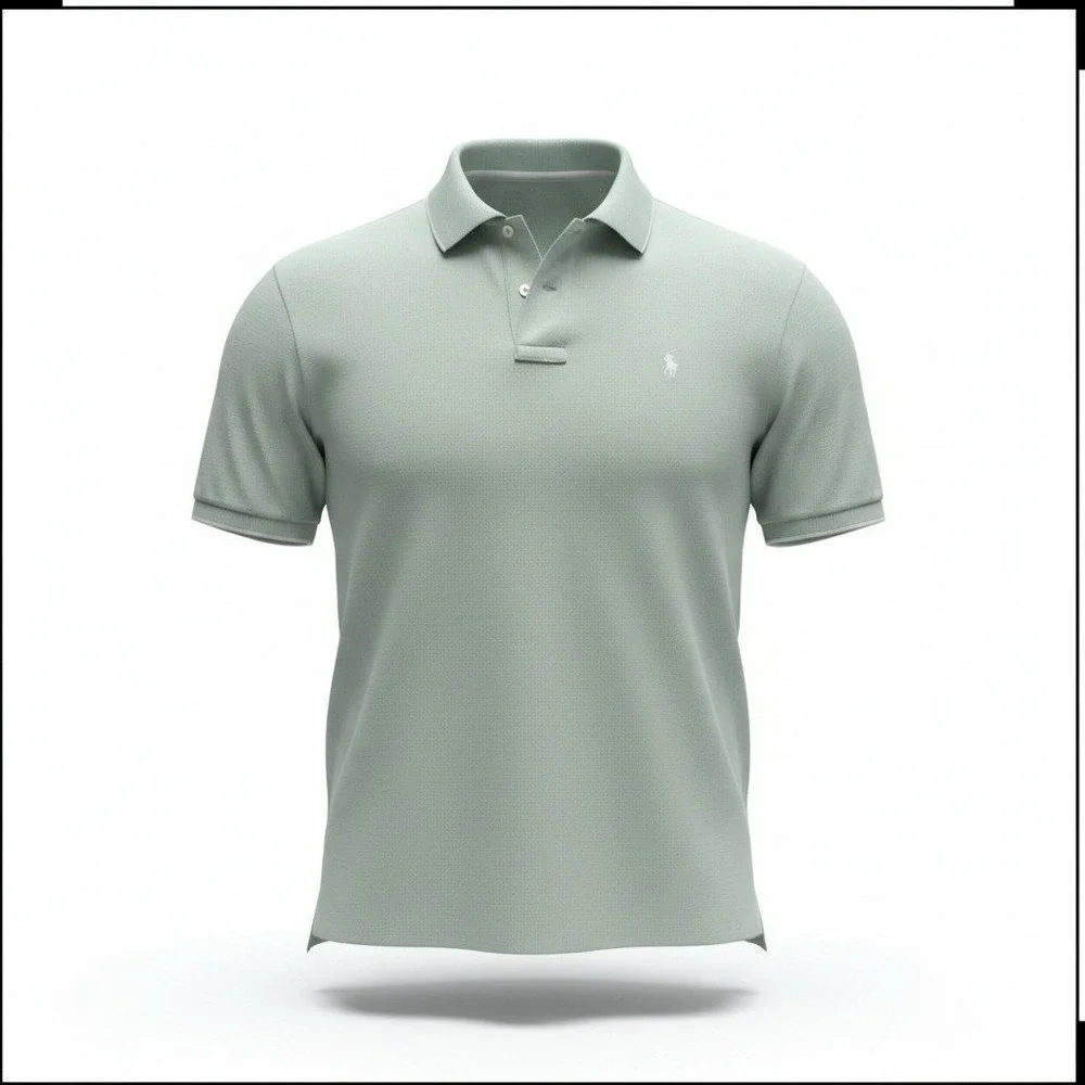 Polo Ralph Lauren Polo Shirt Mens 4XB Green Classic Fit Short Sleeve Big & Tall